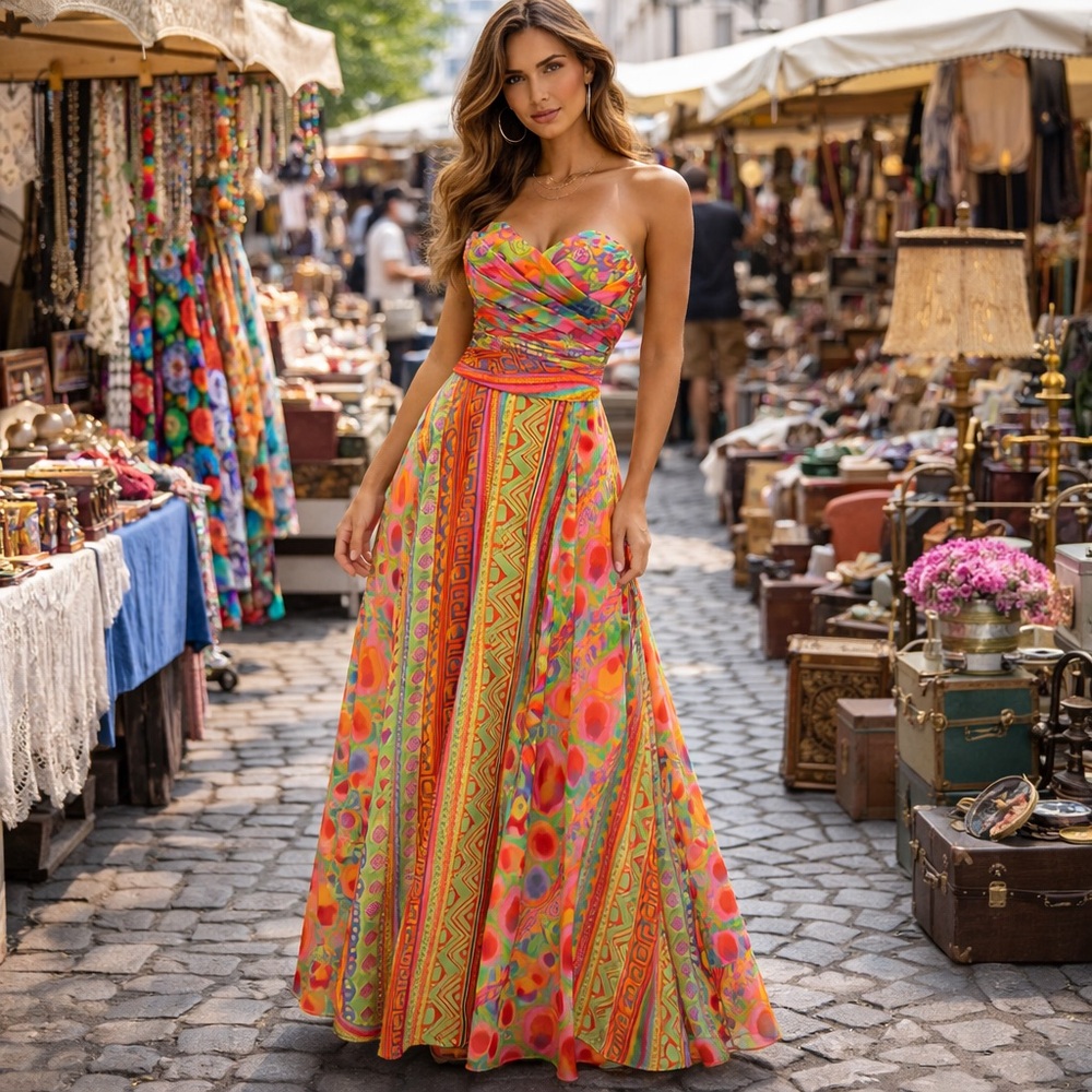 Vintage Emporio Armani Corset Dress